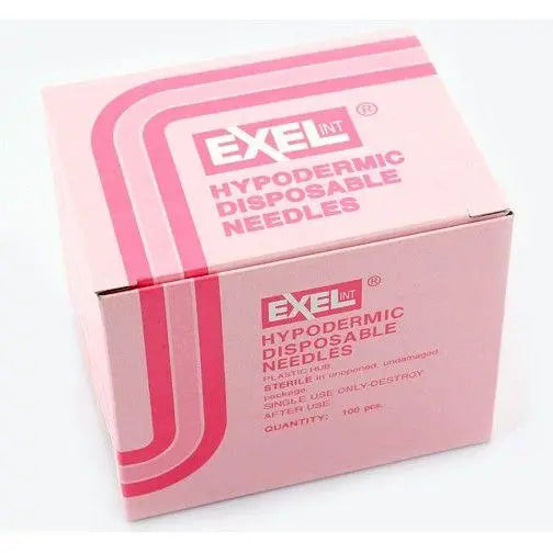 Exel Hypodermic Needles 100 Disposable Tips