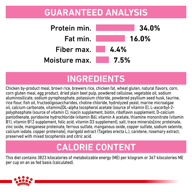 Royal Canin Feline Health Nutrition Kitten Dry Cat Food, 3 Lbs. Bag