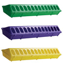 Little Giant Flip-Top Poultry Ground Feeder 20-Inch, Yellow 2-Pack