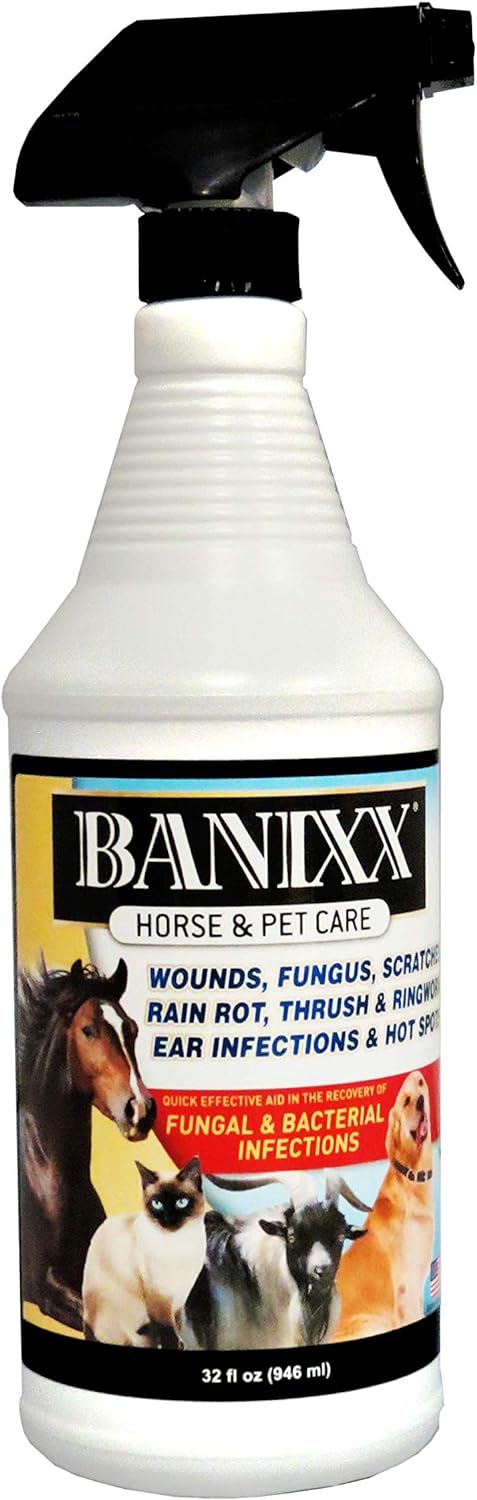 Banixx Horse & Pet Care Wounds and Infections Antifungal Spray 32 oz.