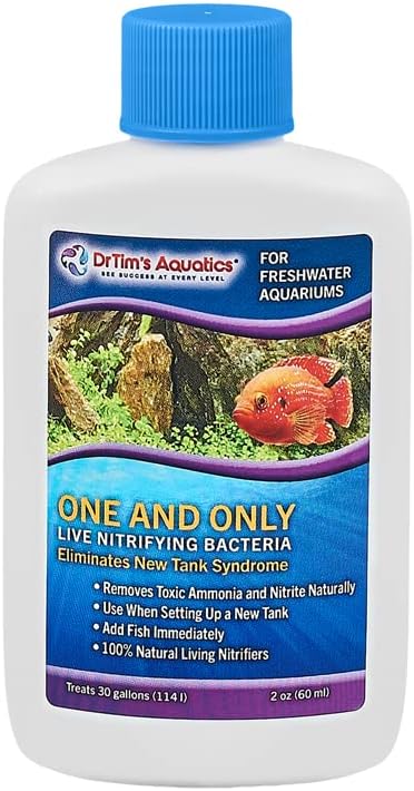 DrTim’s Aquatics Freshwater One & Only Nitrifying Bacteria For New Fish Tanks 2oz.