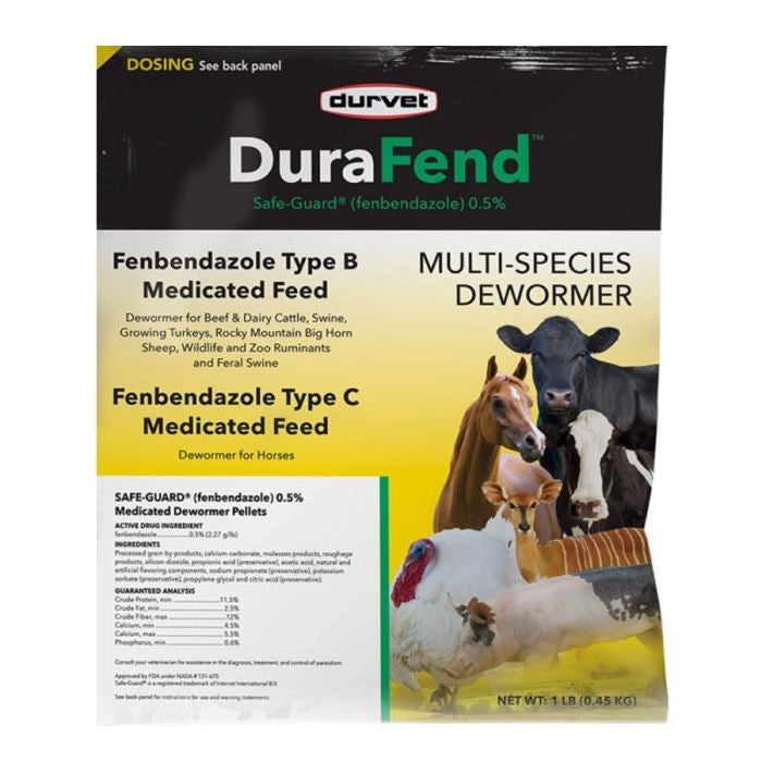 Durafend Multi-Species Medicated Dewormer Pellets 1 lb