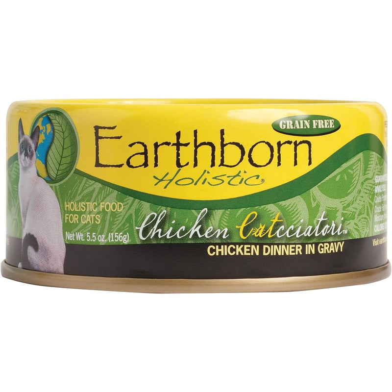 Earthborn Holistic Chicken Catcciatori Grain-Free Moist Cat Food 5.5 oz. Single Can