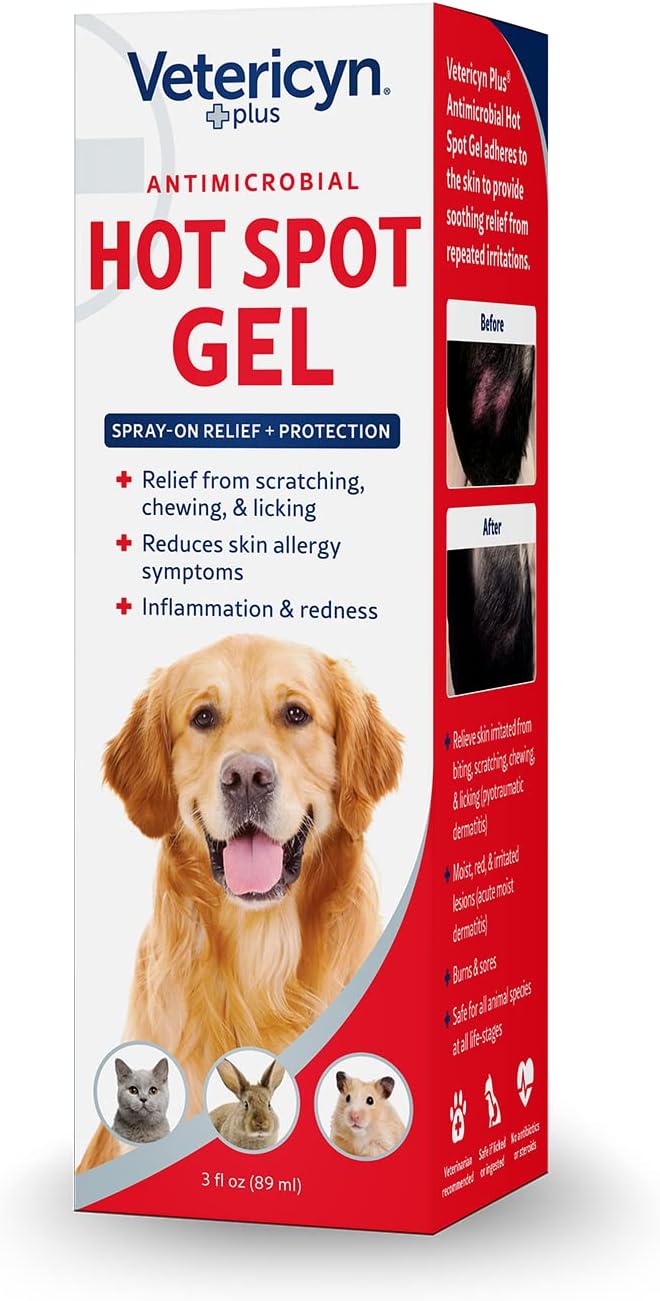 Vetericyn Plus Hot Spot Antimicrobial Gel All Animals 3 oz.