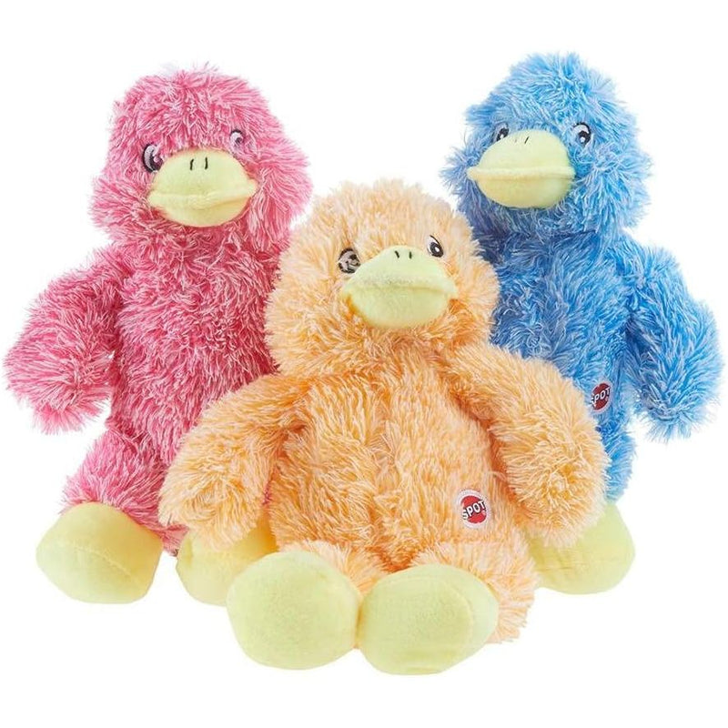Spot Fuzzy Duck Pastel Assorted Plush Toy for Dogs, 1 Toy Only