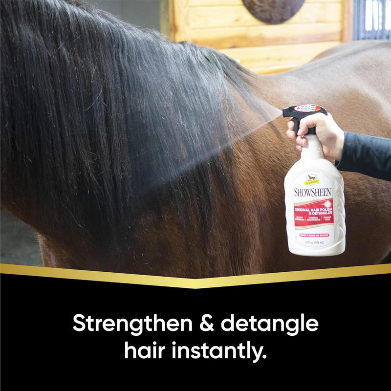 Absorbine Horse ShowSheen Hair Polish & Detangler Spray 32 oz.