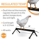 K&H Pet Products Thermo-Chicken Heated Perch Gray 26" 40W