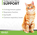 Tomyln Immune Support L-Lysine Supplement Chews for Cats, 30 ct