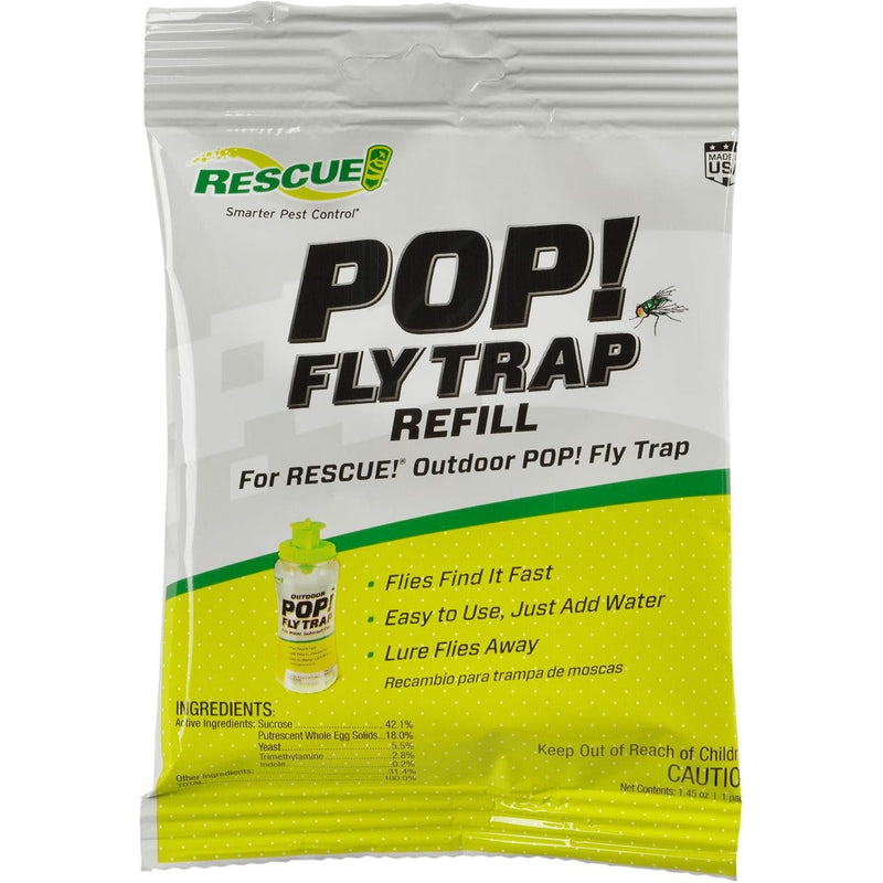 RESCUE! POP! Fly Trap Bait Refill, Outdoor Use