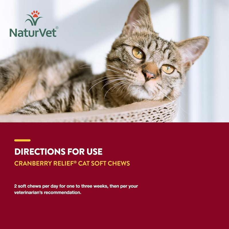 NaturVet Cranberry Relief Plus Echinacea for Cats 60CT Soft Chews
