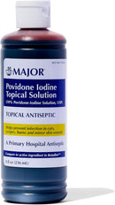 Major 10% Povidone-Iodine Liquid Topical Solution 8 Fl. Oz.