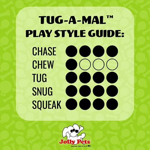 Jolly Pets Jolly Tug-a-Mal Monkey Tug/Squeak Dog Toy, XLarge