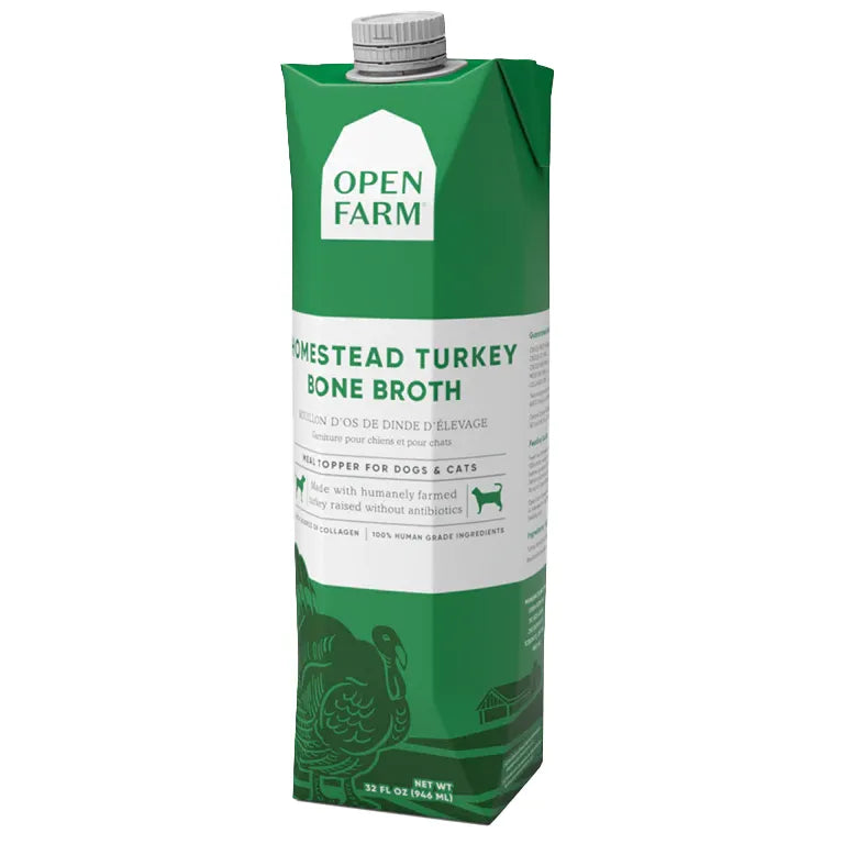 Open Farm Bone Broth Turkey Bone Broth Meal 33.8 oz for Dogs and Cats