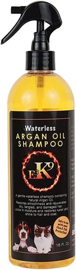 E3 K9 Water Less Argan Oil Shampoo 16 oz.