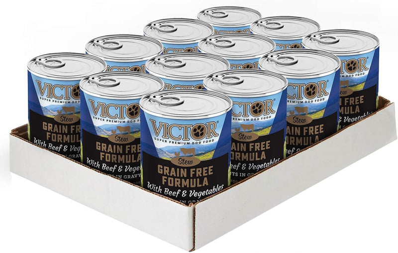 Victor Grain Free Beef and Vegetables Canned Wet Dog Food 12-Pack