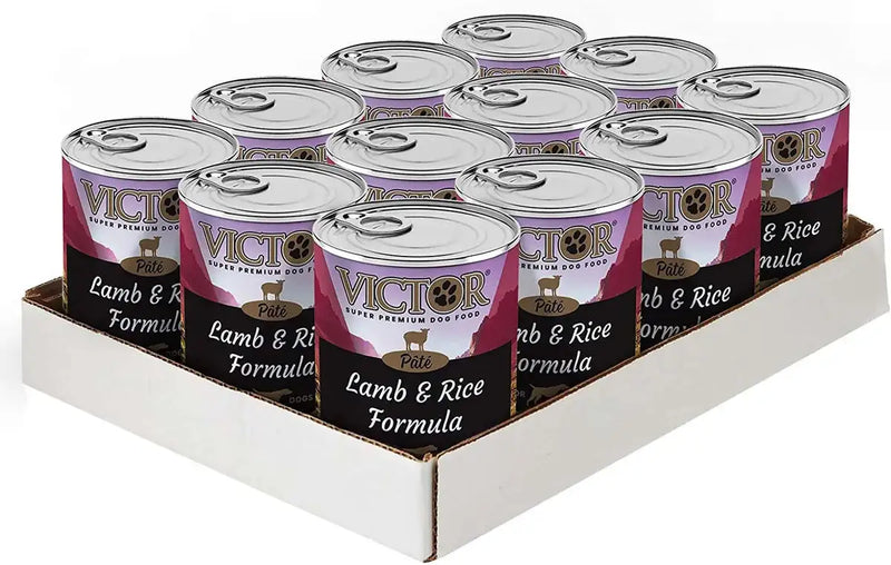 Victor Lamb And Rice Recipe Canned Wet Dog Food 12-Pack