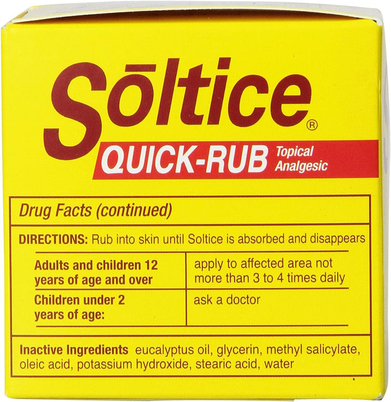 Soltice Quick Rub Topical Pain 1.33 oz.