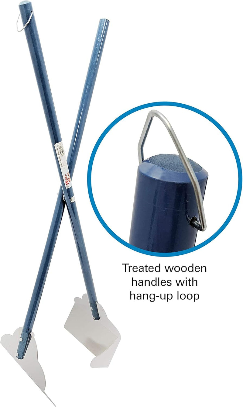 Four Paws Sanitary Pooper Scooper Plain Scoop Blue 5.25" x 7" x 33.5"