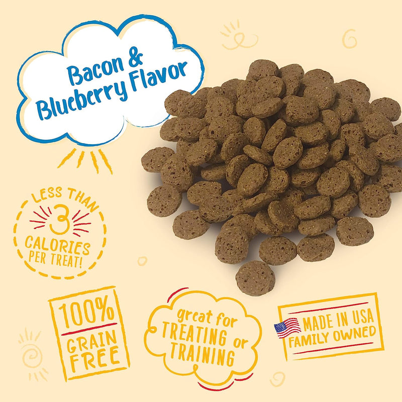 Charlee Bear Grain Free Crunch Dog Treats, Bacon & Blueberry Flavor 8 oz.