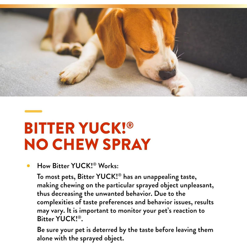 NaturVet Bitter Yuck! No Chew Spray Pet Training 16 oz.