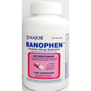 Major Pharmaceuticals Banophen Diphenhydramine Antihistamine, 25mg 1000 Caps