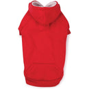 Zack & Zoey Fleeced Lined Hoodie Dog, 24" X-Large Red