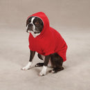 Zack & Zoey Fleeced Lined Hoodie Dog, 24" X-Large Red