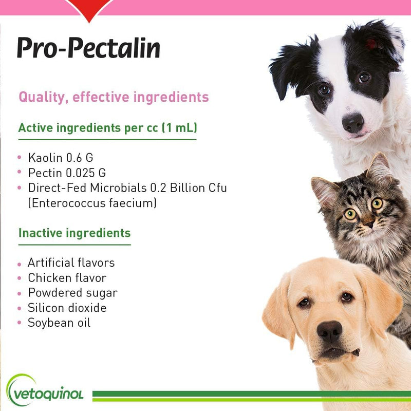 Vetoquinol Pro-Pectalin Anti-Diarrheal Gel for Dogs and Cats 15mL or 30mL