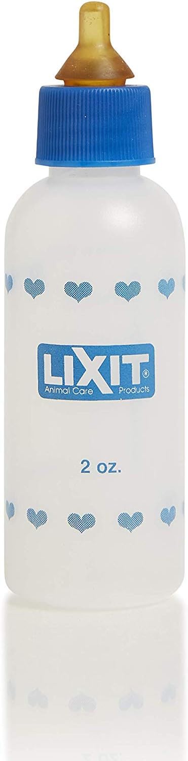 Lixit Nursing Baby Bottle for Kittens Small Puppies, and Small Animals 2 oz.