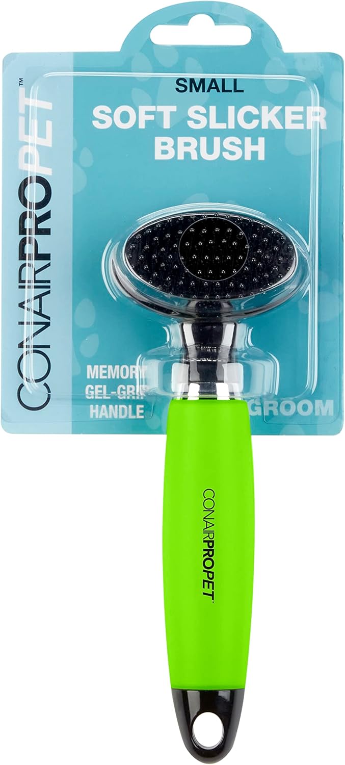 Conairpro Dog and Cat Small Slicker Brush Ideal for Shedding Smaller Breeds