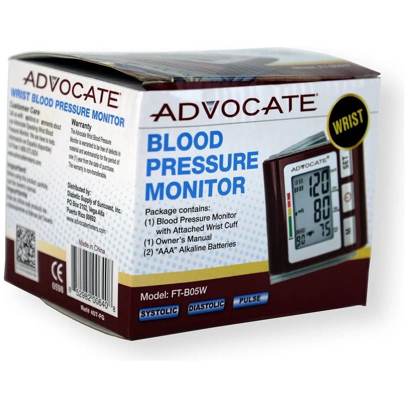Advocate Non-Speaking Wrist Blood Pressure Monitor Advocate