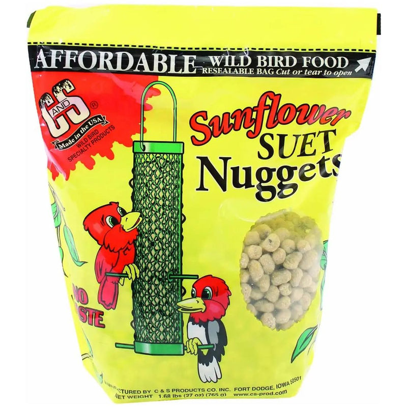 C&S Sunflower Suet Nuggets Bird Food 27oz. C&S