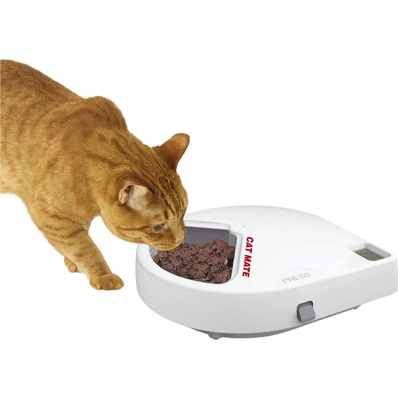 CAT MATE C500 Digital 5 Meal Automatic Dog & Cat Feeder 