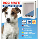 Dog Mate Small Dog Door, White Closer Pets
