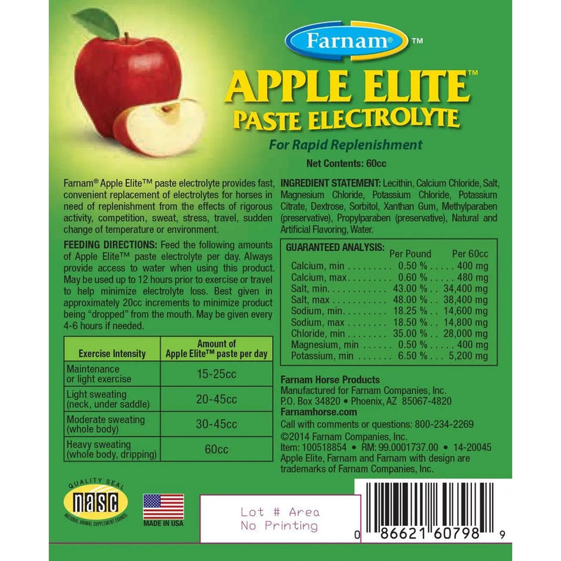 Farnam Apple Elite Electrolyte Paste for Horses, 60 cc Farnam