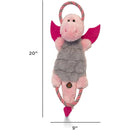 Magic Mats Pink Dragon Interactive Dog Tug Toy, Large Charming Pet