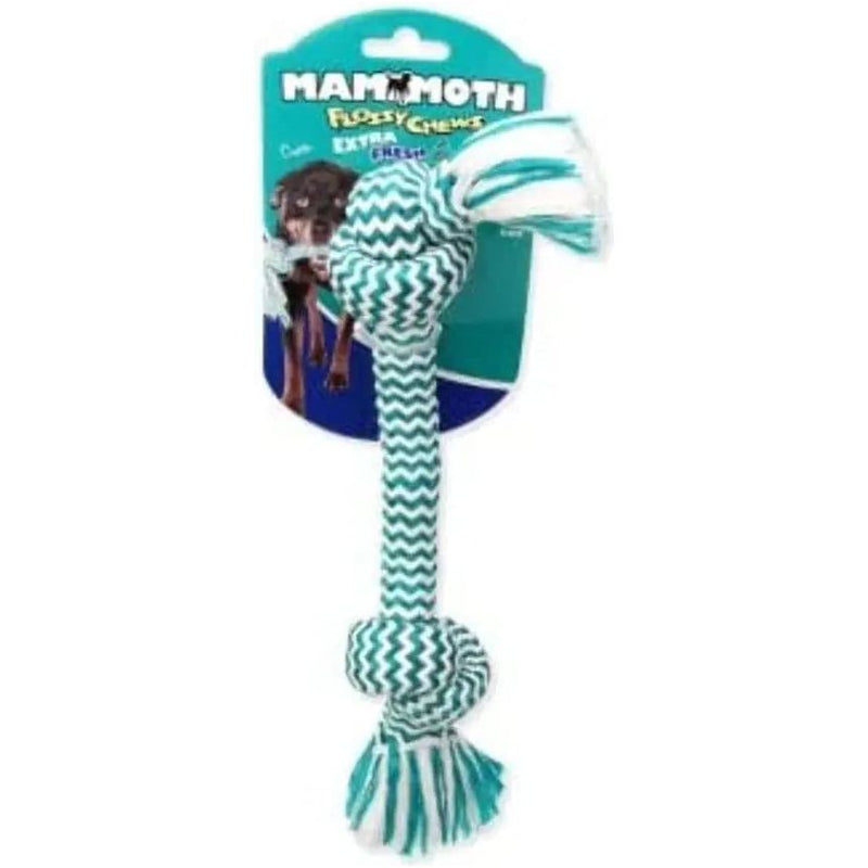 Mammoth Pet Extra Fresh 2 Knot Bone 9" Assorted Colors Mammoth Pet Products