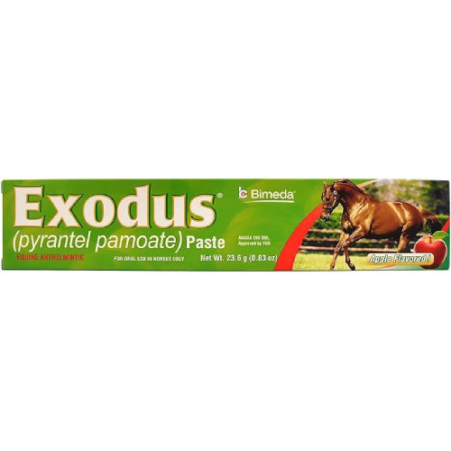 Exodus Pyrantel Pamoate Paste for Horses, 23.6 Grams 12-Pack