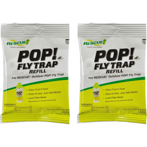 RESCUE! POP! Fly Trap Bait Refill, Outdoor Use 2-Pack
