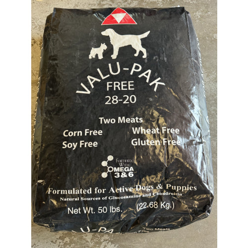 Valu-Pak Free 28-20 Dry Dog Food 50 lbs. Local Pick up Only!