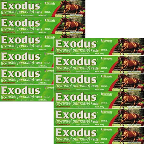 Exodus Pyrantel Pamoate Paste for Horses, 23.6 Grams 12-Pack