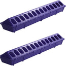 Little Giant Flip-Top Poultry Ground Feeder 20-Inch, Purple 2-Pack