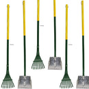 Four Paws Pooper Scooper Rake Set Yellow/Green, Small 3-Pack