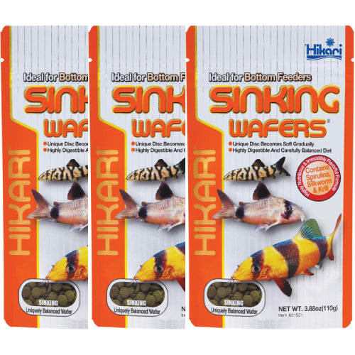 Hikari Tropical Sinking Wafers for Catfish 3.88 oz 3-Pack