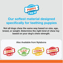 Nylabone Puppy Chew Teething Rhino Dog Toys Vanilla, Up to 25lbs. Nylabone