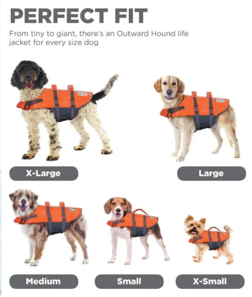 Outward Hound Dog Life Jacket Ripstop Life Jacket Fun  XL