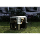 Pet Lodge Double Door Plastic Portable Dog Crate, Giant Size Pet Lodge