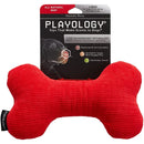 Playology Plush Squeaky Bone Dog Toy All-Natural Beef Scent, LG Playology