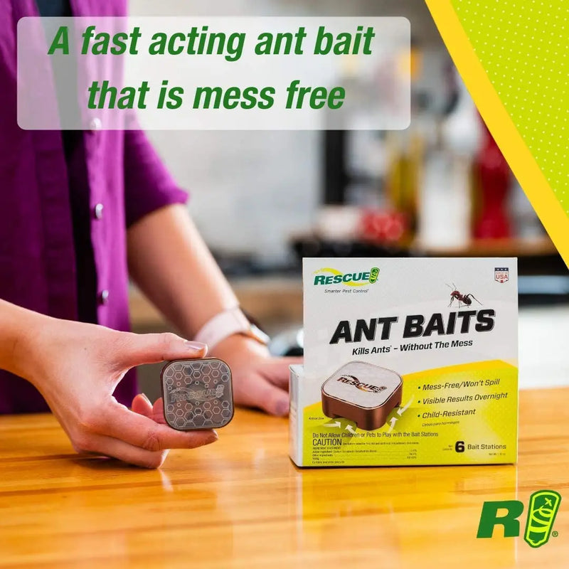RESCUE! Ant Bait Indoor 4 Bait Stations - Piccard Pet Supplies
