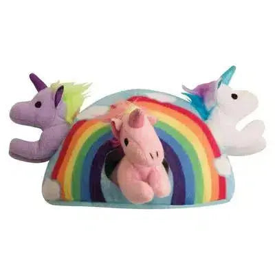 Snugarooz Hide & Seek Rainbow Unicorn Dog Toy Snugarooz